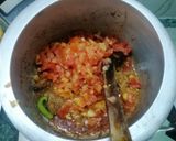 A picture of step 2 of Hyderabadi Chana Daal and Kaddu Gosht Curry.