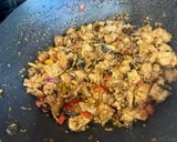 A picture of step 2 of Chicken Sisig.