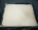 A picture of step 1 of Cinnabon Cinnamon Roll Cake.