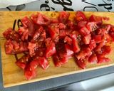 Une image de l'étape 3 de Noix de Saint Jacques aux tomates, ananas et coriandre.