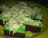 Foto langkah ke 7 dari resep Brownies coklat pandan.