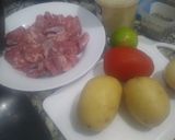 Foto do passo 1 de Maçã de peito com batatas
