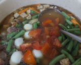 Foto langkah ke 4 dari resep Sarang Bandang (Asem-asem Daging Sapi).