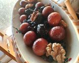 صورة لخطوة 4 من وصفة 🍴طاجين حلو بمرقة زجاجية مع كرات او سفيرية جوز الهند لي يزيدولها بنة على بنة 🍴