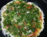 A picture of step 2 of Green Hara bhara Omlet.