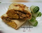 A picture of step 7 of Chicken and chips wrap🌯🌯🌯.