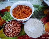 A picture of step 1 of Healthy tasty rajgira flour and roasted peanut Burfi.