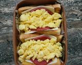 Foto langkah ke 7 dari resep 56. Korean Egg Drop Garlic Toast/ Korean Fluffy Egg Toast/ Korean Sandwich.