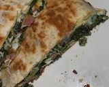 A picture of step 13 of Breakfast Omelette Tortilla Wrap.