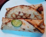 A picture of step 3 of Chicken Ball n sausage Pita roll.