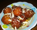 A picture of step 7 of Bread gulab jamun.