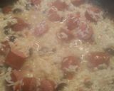 A picture of step 3 of Barbecue Sausages and Rice.