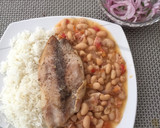 Foto del paso 3 de la receta: Frejoles con tocino y filete de pescado frito (aderezo simple y saludable)