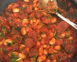 A picture of step 5 of Chorizo Beans on Toast.