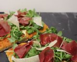 Foto del passaggio 1 della ricetta 🍽Focaccia Bresaola Rucola e Grana 🍽