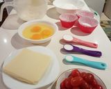 Foto del paso 1 de la receta: Cupcakes de mozzarella & tomatitos cherry
