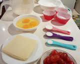 Foto del paso 1 de la receta: Cupcakes de mozzarella & tomatitos cherry