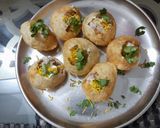 A picture of step 2 of Sev puri.