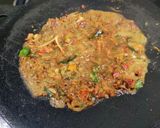A picture of step 3 of Tawa Fried masala Idly.