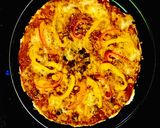 A picture of step 4 of Instant Cheese Veggie Pizza (No yeast).