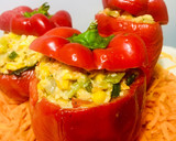 Foto del paso 6 de la receta: AJÍES MORRONES RELLENOS 🫑🧅🥕🌽🫑