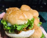 A picture of step 4 of Easy homemade crispy burger.