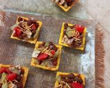 A picture of step 3 of Kala Chana Salad Canopees.