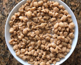 Foto del paso 1 de la receta: Espaguetis con boloñesa de soja texturizada 🍝