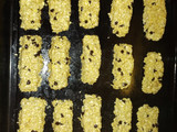 Barras de cereal de avena con chips de chocolate