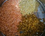 A picture of step 1 of Dal sorba (protein rich healthy soup) one pot soup.
