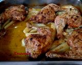 A picture of step 5 of Juicy Lemon Chicken in the Oven.