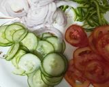 A picture of step 3 of Tandoori Veg subwich.