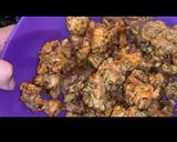 A picture of step 4 of Chicken 65.