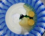 Foto langkah ke 1 dari resep Kue Cubit Pandan Teflon Endesss.
