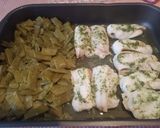 Foto del paso 12 de la receta: Brochetas de Abadejo con judías verdes al horno