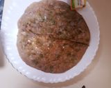A picture of step 3 of Capsicum stuffed Parantha.