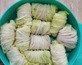 Foto langkah ke 3 dari resep Sawi Putih Isi Daging Kukus.