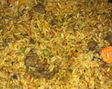 A picture of step 6 of Simple minced meat jollof rice.