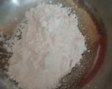 A picture of step 1 of Mango strawberry cake.