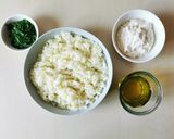 A picture of step 1 of Greek Potato and Yogurt Dip.