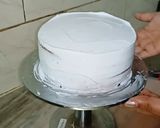 कलरफुल कीवी फ्लेवर केक (colourful kiwi flavour cake recipe in Hindi) रेसिपी चरण 21 फोटो