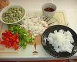 Foto del paso 1 de la receta: Arroz seco de la huerta con cigalas