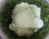 A picture of step 2 of Chicken Haryali.