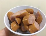 รูปขั้นตอนการทำที่ 1 ของ มะกะโรนีคาร์โบนาร่าซอสครีมเห็ด