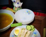 A picture of step 1 of Egg, Veggies and Mayo Sandwiches.