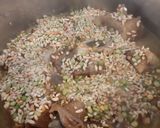 A picture of step 3 of Soup with beef bones and soup mix.
