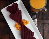 A picture of step 11 of Red Velvet Waffles.