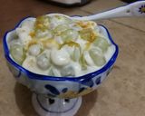 A picture of step 2 of Creamy grape salad.