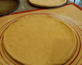 A picture of step 4 of Lazy Sourdough Pizza Crusts.