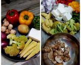 A picture of step 1 of Grilled veggies with paneer.